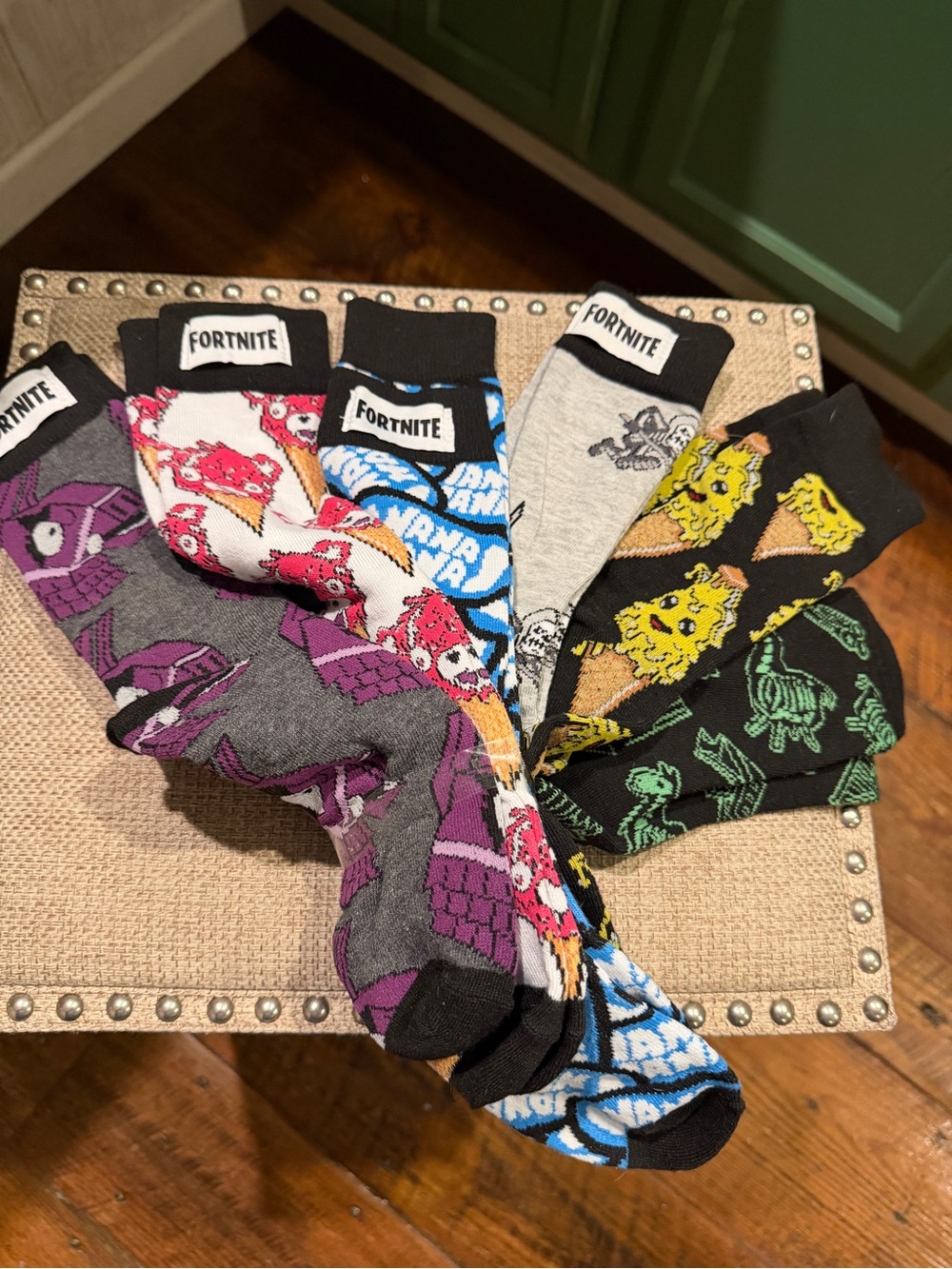 Fortnite Men's Graphic Crew Socks - Assorted Color Pack